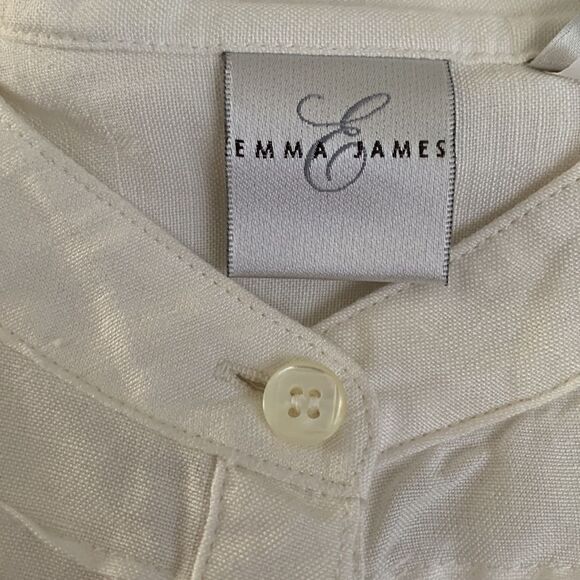 Emma James Linen Blend Blouse/ Skirt Set  Size 12 - Picture 12 of 16